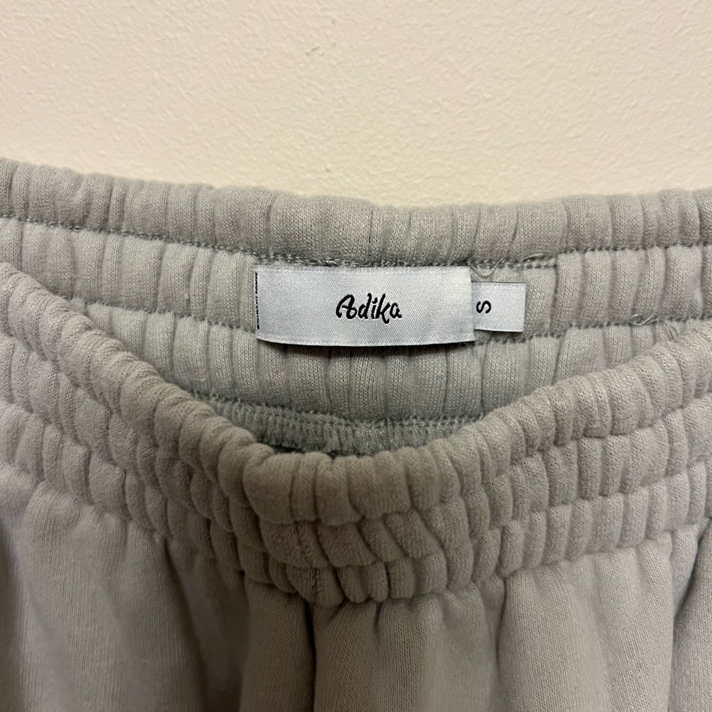 Adika gray/grey “stress less” sweatpants